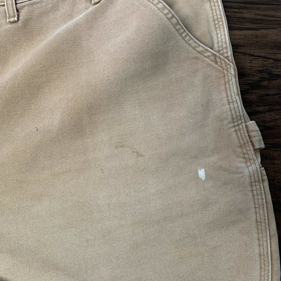 Carhartt Mens 50x32 Dungaree Fit Carpenter Pants Heavy Canvas Work Pants B11BRN - Picture 10 of 12